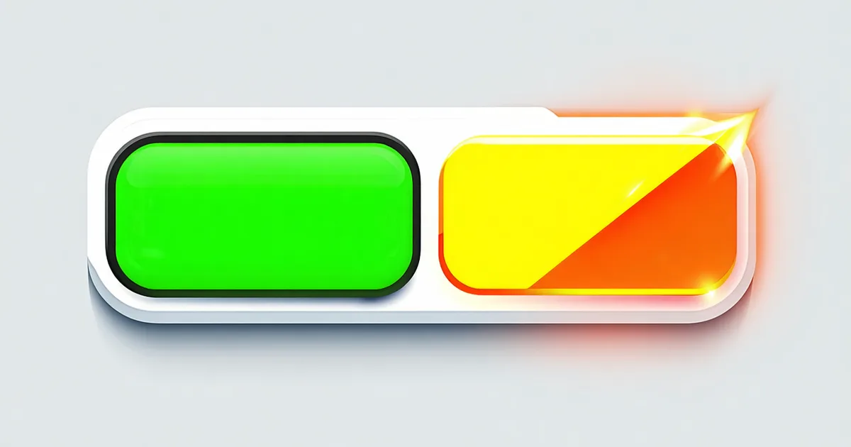 Split-screen comparison of English vs German button labels showing character overflow