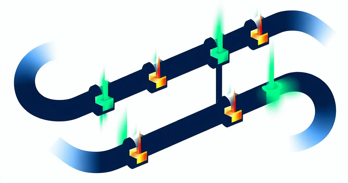 Workflow diagram showing proper string freeze gates in a CI/CD pipeline