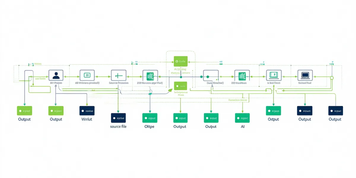 Diagram showing Lingowright's locale engine pipeline: source strings flowing through AI context processor to 19 locale output files